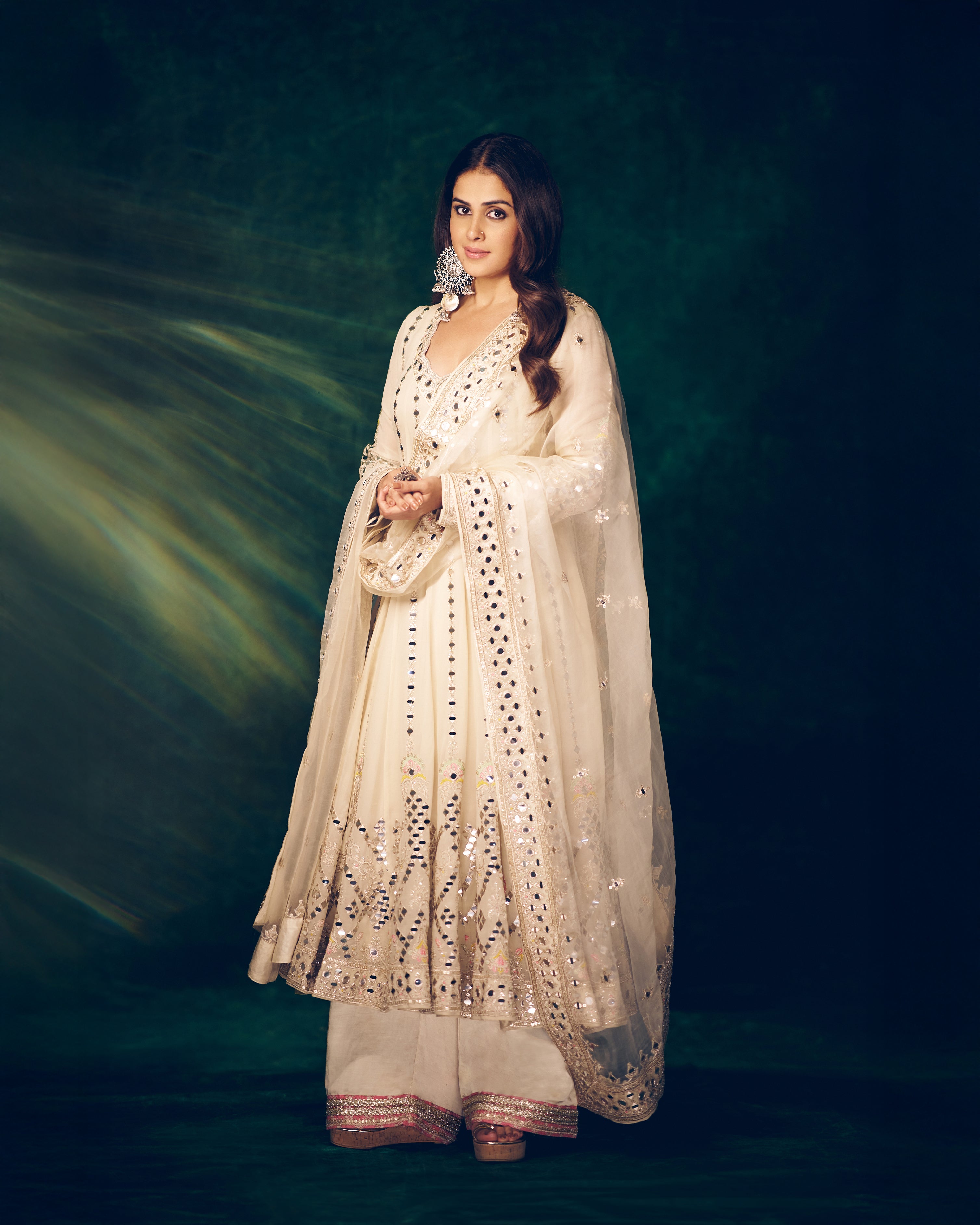 Genelia in Cheshtha Anarkali Set