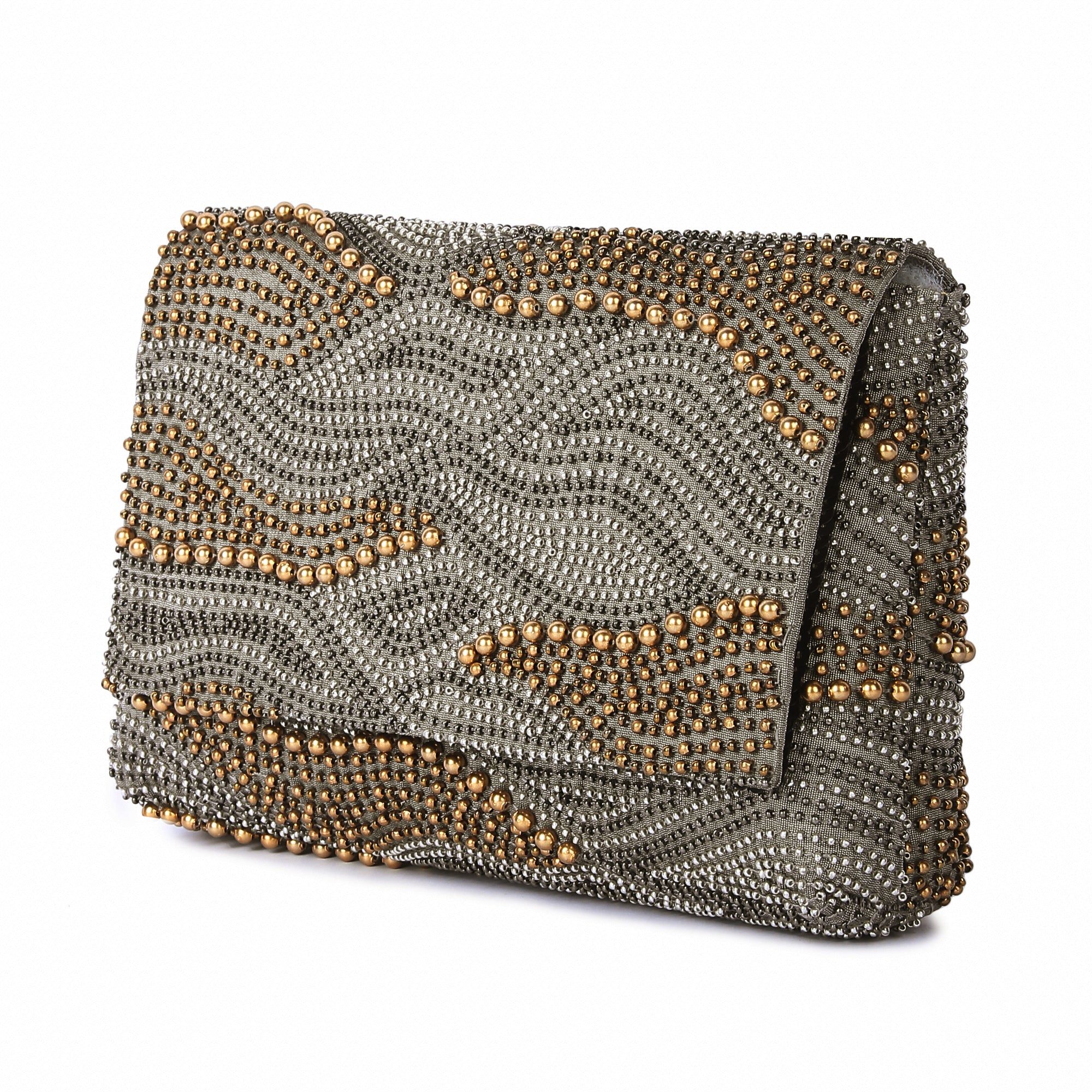 Galaxy grey clutch