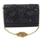 Black on black clutch