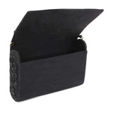 Black on black clutch