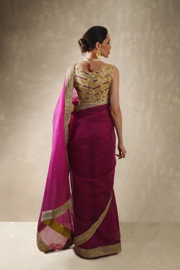 Indigo sari set