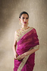 Indigo sari set