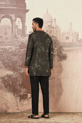 Forest Glimmer Mirror and Sequins Embroidered Kurta Set