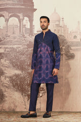Nirvana Lunaire Tie-Dye Embroidered Kurta Set