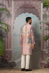 Rosewood Bloom Sequin Embroidered Kurta Set