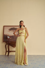 Sunlit slit skirt set