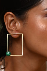 ASPIRING MALACHITE EARRING