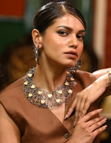RADIANT MESH KUNDAN NECKPIECE