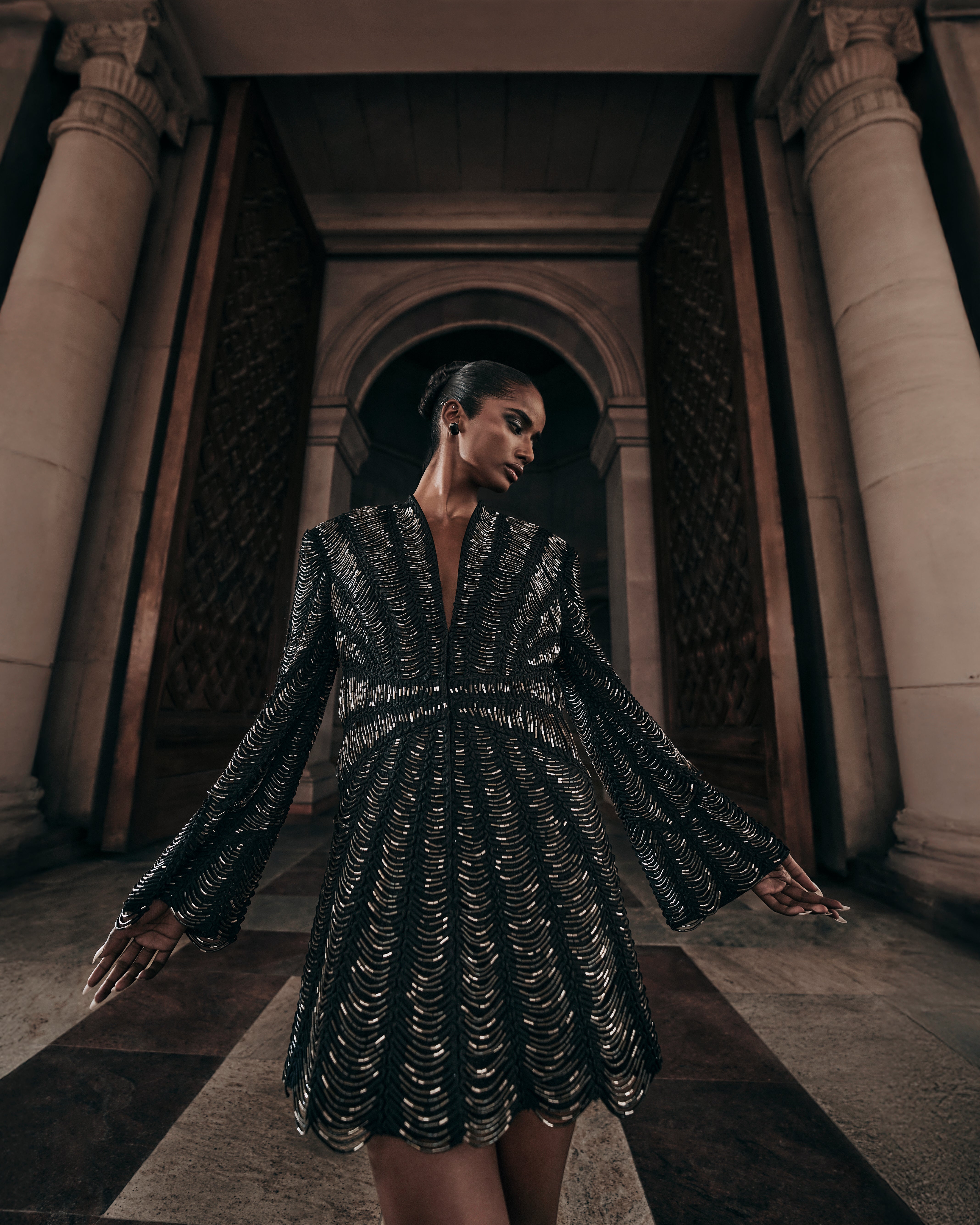 Keshi Metallic Cord Jacket