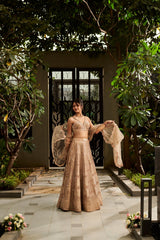 Golden Lehenga Set. 3 (Lehenga + Blouse + Dupatta)