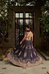 Midnight Pearl Lehanga Set. 3 (Lehenga + Blouse + Dupatta)