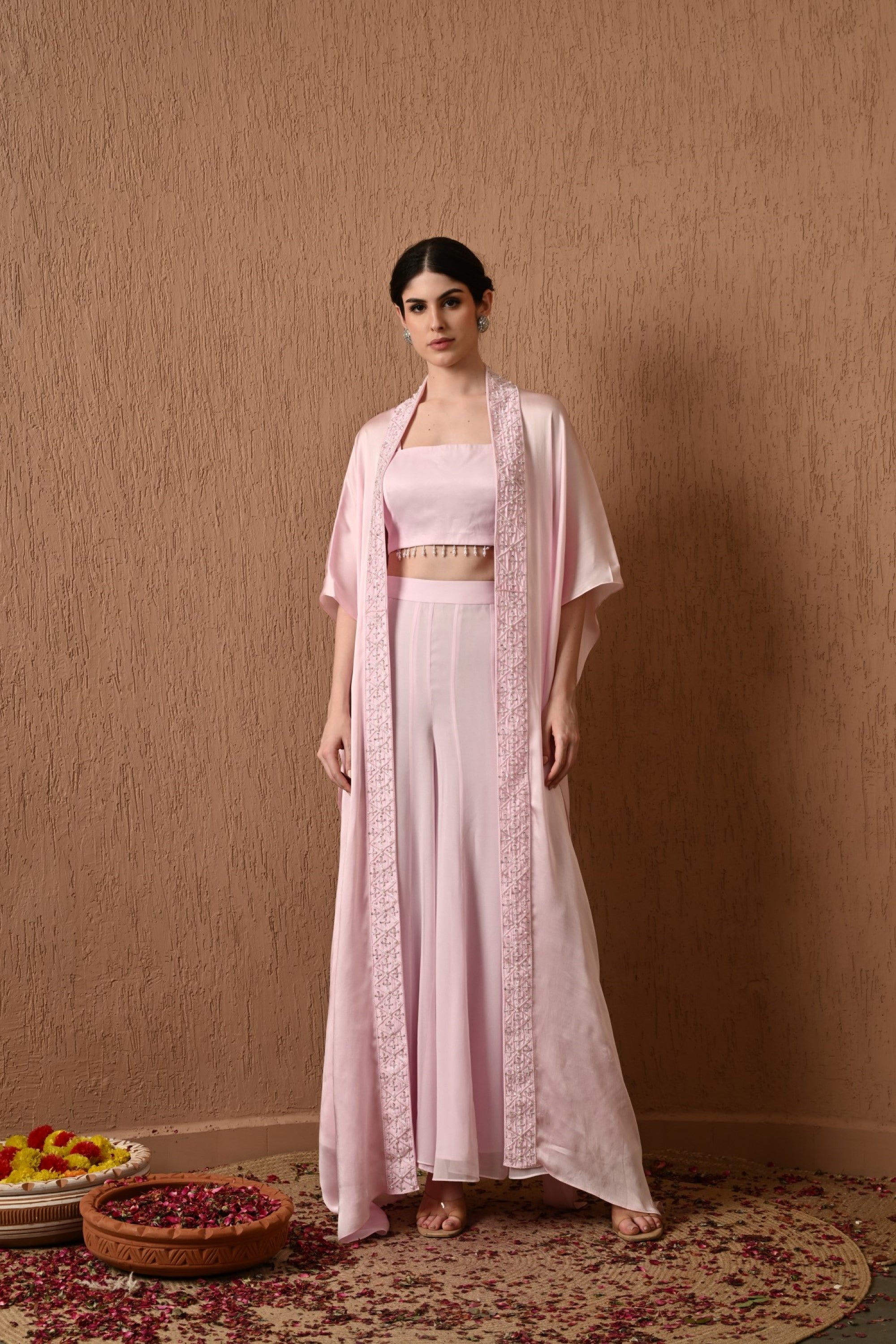 Pink Kaftan with Palazzo