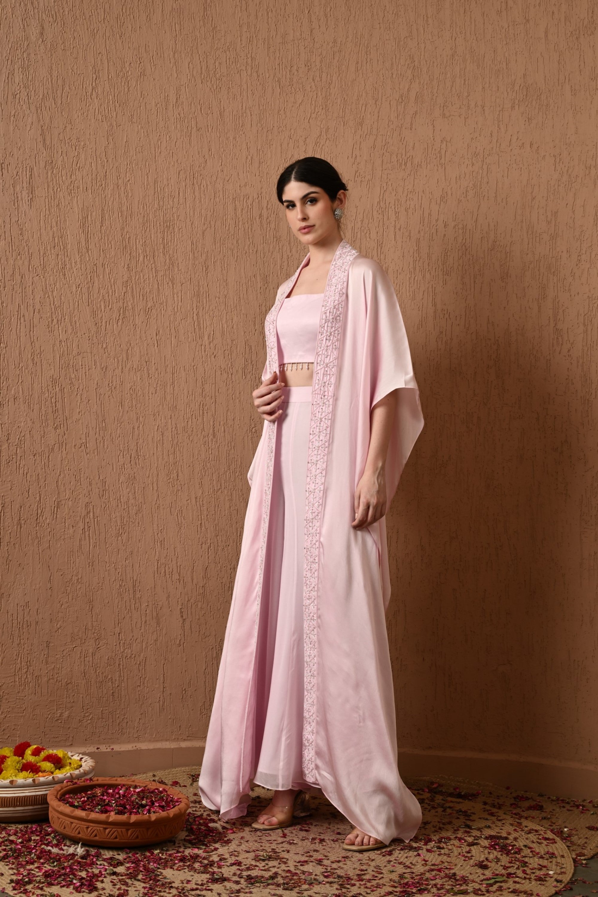 Pink Kaftan with Palazzo