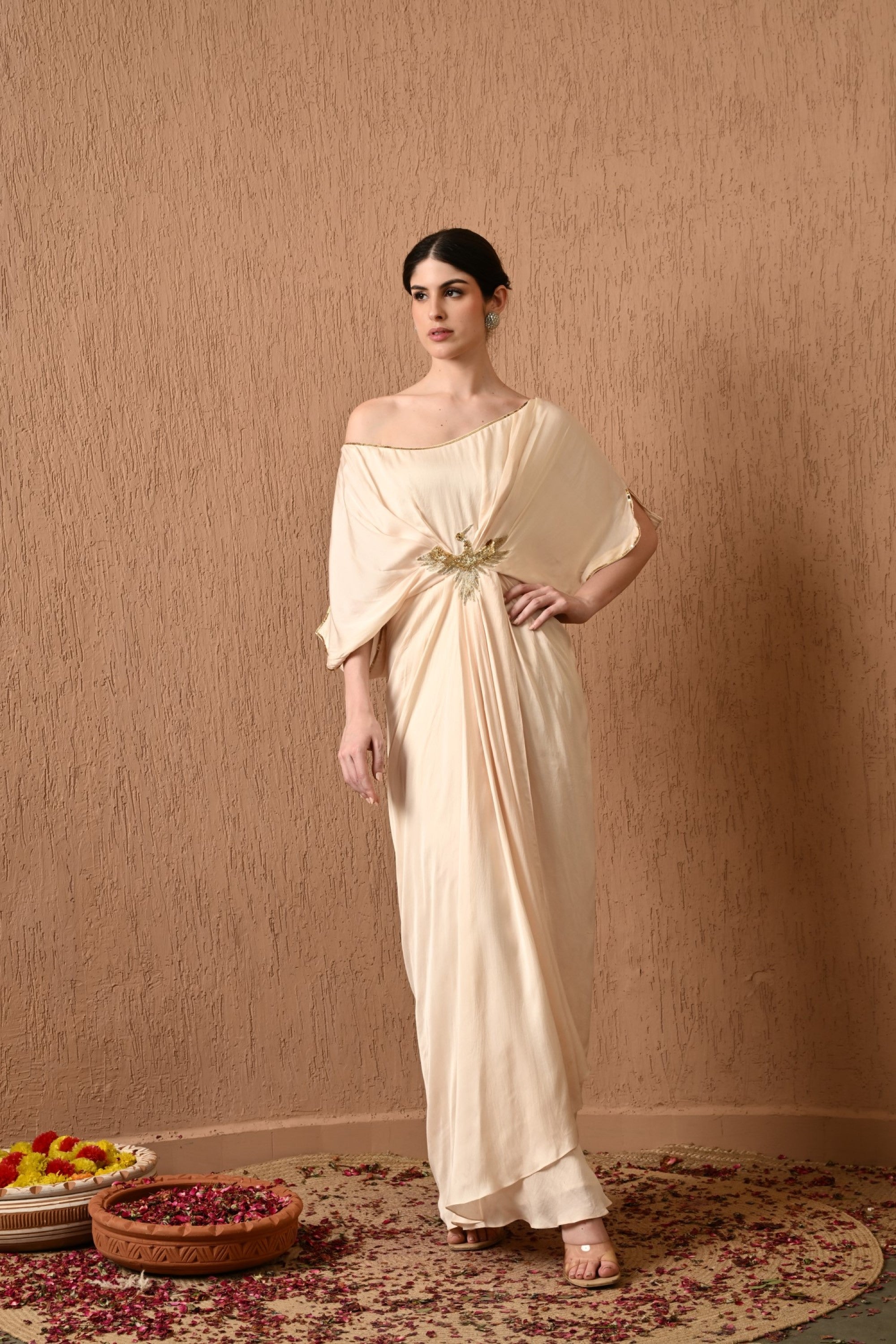 Ivory Kaftan Dress for Women