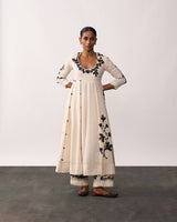KALPANA Ivory Handspun Anarkali Set