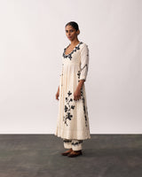 KALPANA Ivory Handspun Anarkali Set