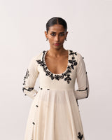 KALPANA Ivory Handspun Anarkali Set