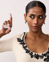 KALPANA Ivory Handspun Anarkali Set