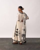 KALPANA Ivory Handspun Anarkali Set