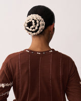 HANSA Brown Handspun Angrakha Set