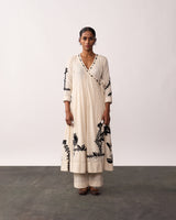 HANSA Ivory Handspun Angrakha Set