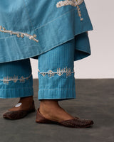 SUCHETA Blue Handspun Kurta Set