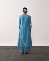 SUCHETA Blue Handspun Kurta Set