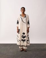 SUCHETA Ivory Handspun Kurta Set