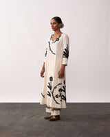SUCHETA Ivory Handspun Kurta Set