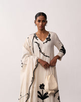 SUCHETA Ivory Handspun Kurta Set