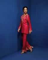 Fuchsia bell bottom pants