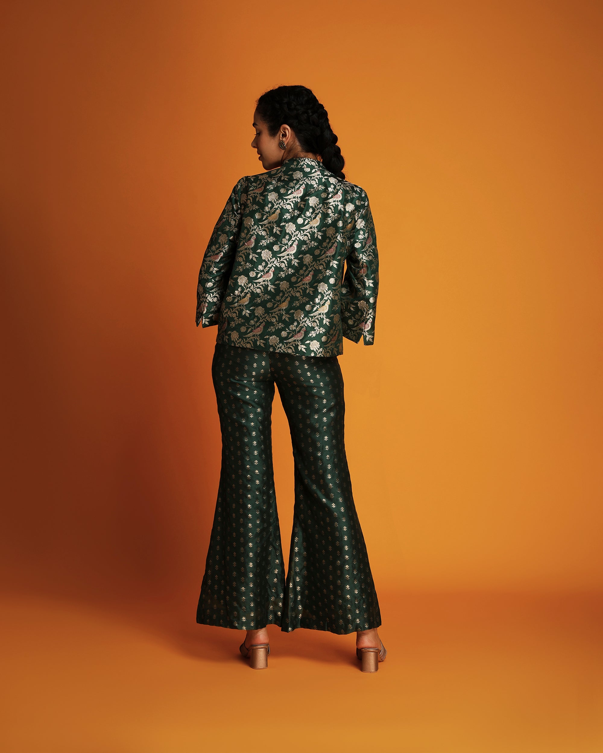 Bell bottom pants with booti designs