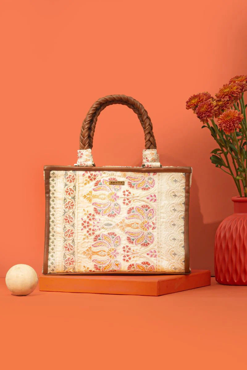 Kamal Embroidered Handbag - Multicolor