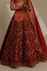 Katyayani : Goddess Parvati, Dressed in Red