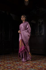 Pushpavali' Tanchoi Benarasi Handloom Sari