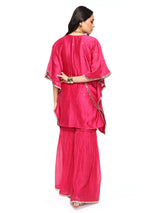 Short kaftan paired with garara pants