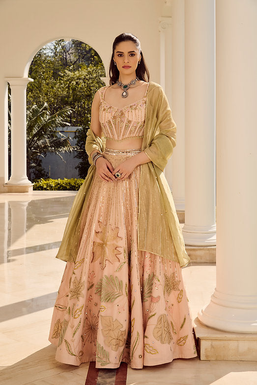 Misty Forest Lehenga Set