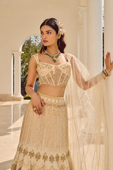 Dusty Ivory Lehenga Set