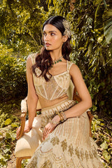 Dusty Ivory Lehenga Set