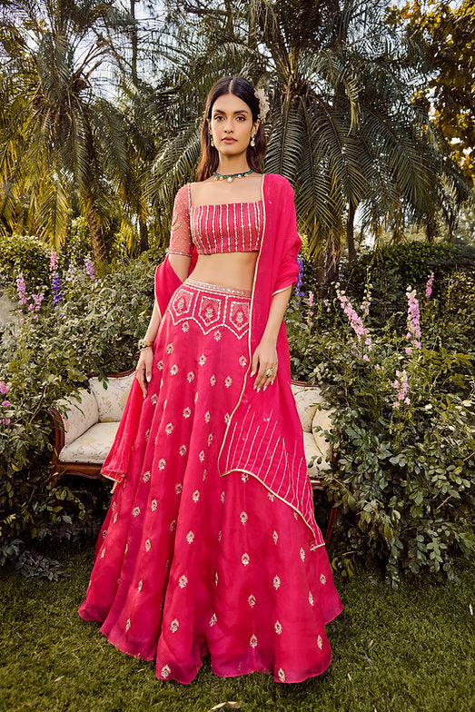 Pink Mirage Lehenga Set