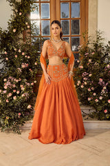Maple Rust Lehenga Set