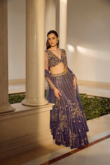 Glam Blue Lehenga Set