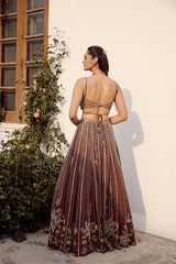 Autumn Mocha Lehenga Set