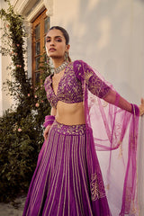Soft Mulberry Lehenga Set