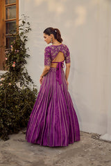 Soft Mulberry Lehenga Set