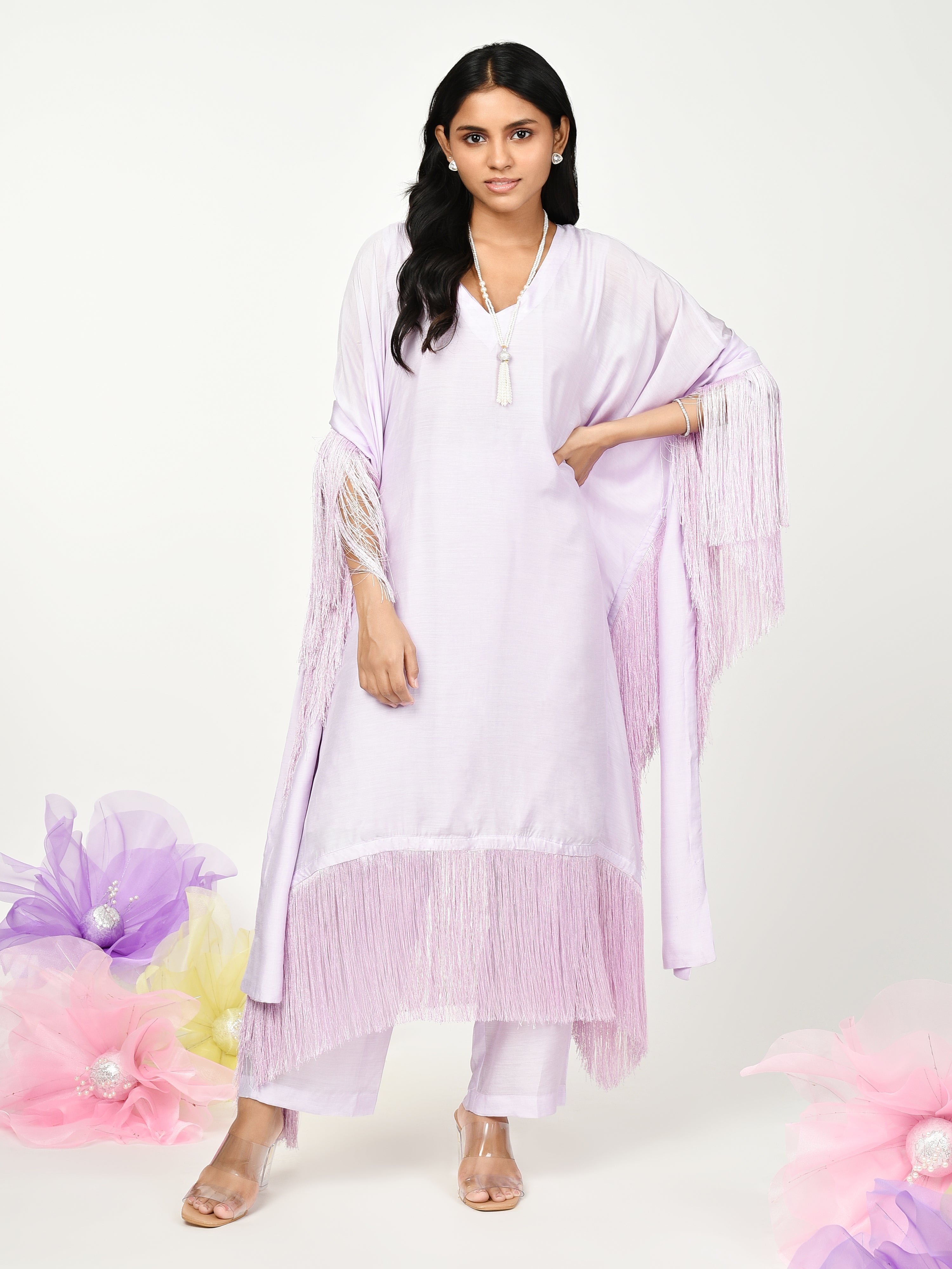 Purple Kaftan Set