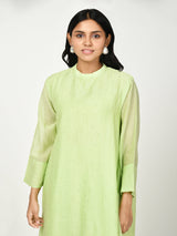 Green A Line Kurta Set