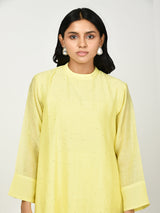 Yellow A Line Kurta Set