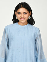 Blue A Line Kurta Set