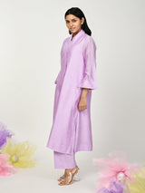 Purple Jacket Kurta Set